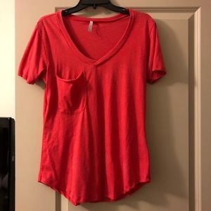 Red Z Supply V-Neck T-Shirt